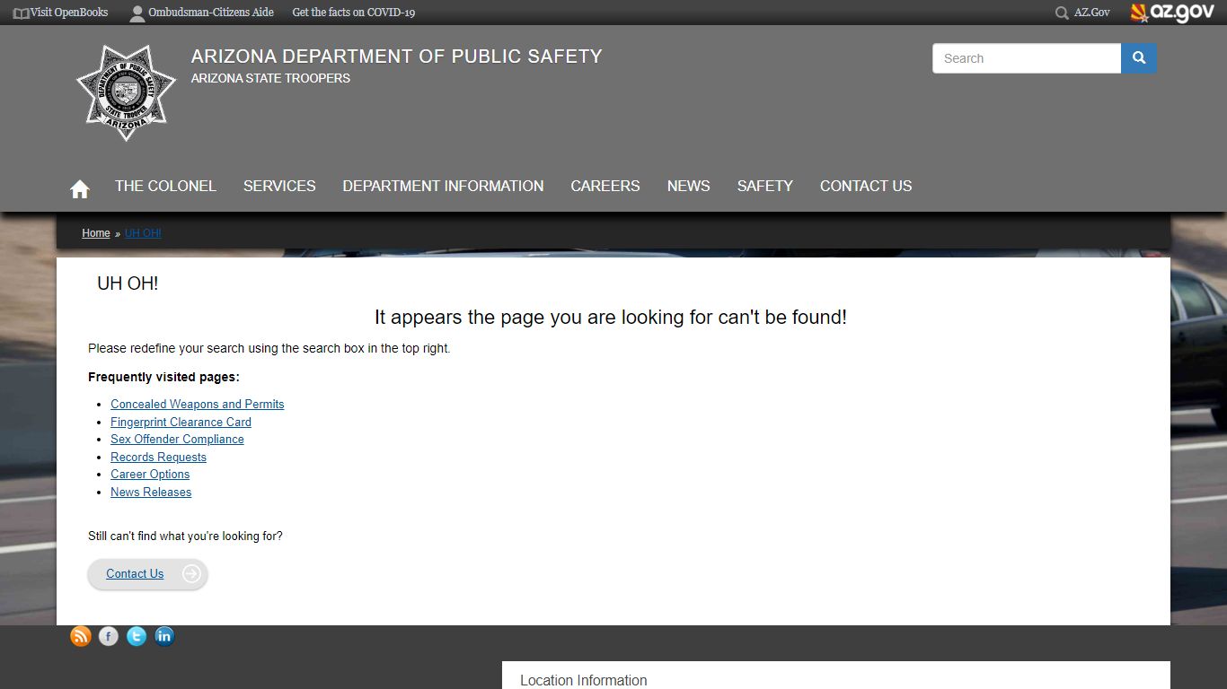 Selection Process I.D. # WRITTEN EXAMINATION - Arizona Department of ...